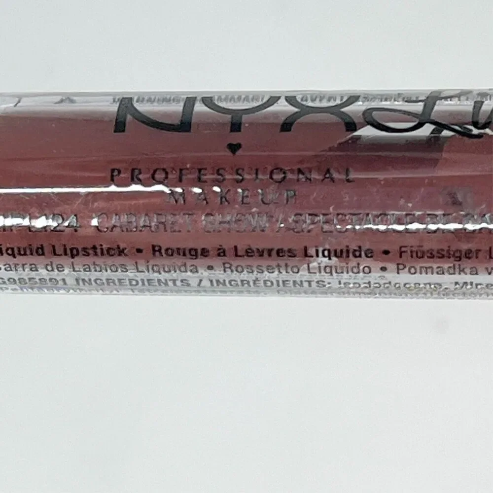 Nyx Lingerie Matte Liquid Lipstick 24 Lipli Brown Nude .13oz 4ml Sealed New